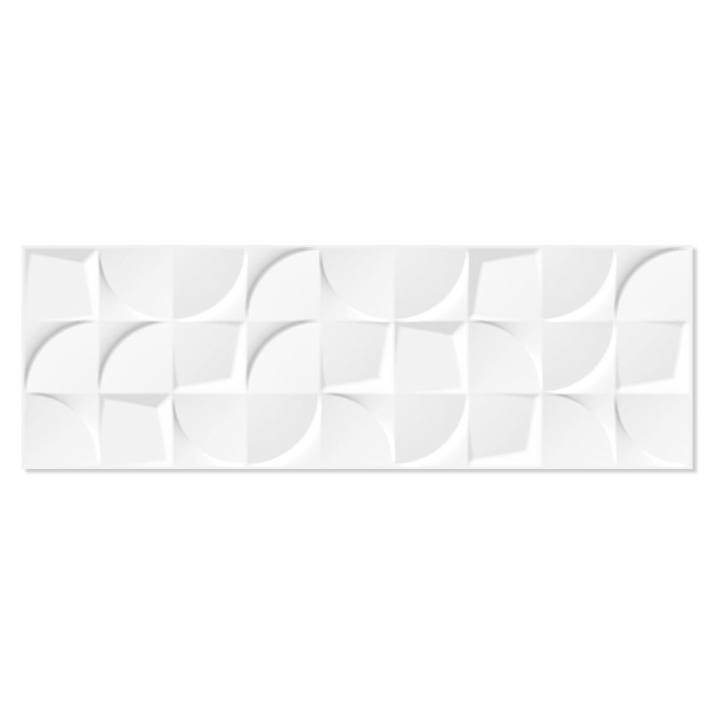 Kakel Bianchi Creazzo Vit Blank-Relief 30x90 cm